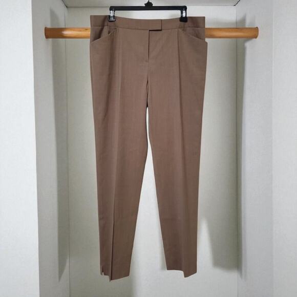 Lafayette 148 New York Brown Irving Wool Trouser, 10,  Classic,  Professional - Picture 3 of 11